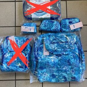 Blue Sea Life Travel Bag Set